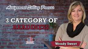3 category of readiness -  Assignment Selling Process