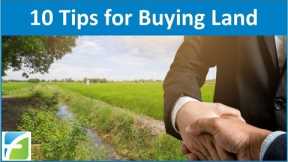 10 Tips for Buying Land
