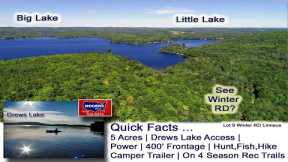 Camp Up In Maine | 5 Acres Land Near Drews Lake MOOERS REALTY VIDEO