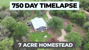 750 Day Homestead Build in 17 minutes {Timelapse}
