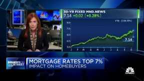 Higher rates are hitting homebuyers hard; 30-year fixed-rate mortgage over 7%