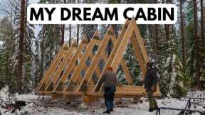 Building A-Frame Cabin in Northern Sweden Part 1