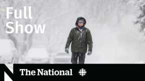 CBC News: The National | Holiday winter storm, U.S. cold snap, Christmas in Ukraine