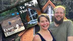TIMELAPSE - COUPLE BUILDS house ALONE in 39 minutes