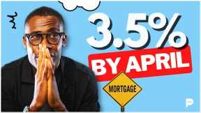 UK mortgage rates are forecast to fall again - 3.5% BY APRIL