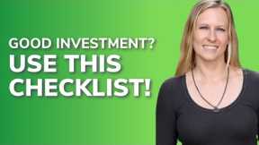 Your Pre-Investment Checklist | How to Know if a Rental Property is a Good Investment