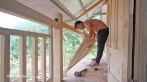 How to make door and railing for wooden house, Technique build woooden house / Thanh Hien's