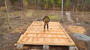 Started Building the Foundation for MY NEW LOG CABIN for Recreation | Hunting, Cooking Pheasant