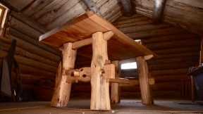 Building A Massive Table For My Log Cabin