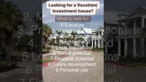 Best Vacation/Investment House! Heres a list of what to look for in a short term rental