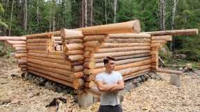 One Year Alone in Forest of Sweden | Building Log Cabin like our Forefathers