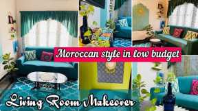 Indian Living Room Makeover in low budget|DIY living room makeover in moroccan style