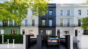 Inside The Iconic Charcoal Black Townhouse in Notting Hill, London
