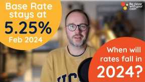 Interest rate and inflation predictions | Feb 2024 base rate announcement