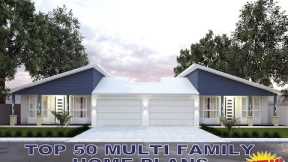 Duplex and Townhouse Home Design Book-Top 50 Multi Family House plans