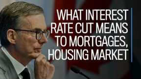 What interest rate cut means to mortgages, housing market