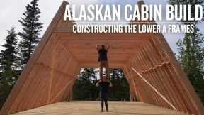 Off-Grid Cabin Build | Constructing the Lower A-Frames