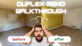 Duplex Renovation BEFORE/AFTER Walk-Through (Worth It?) Multifamily Real Estate Investing