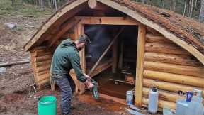 Two Men Build HUGE CABIN Underground | Start to Finish by @lifeinthesiberianforest1