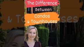 The difference between condos and townhouses. #difference #condo #townhouse #realestate #tips #nc