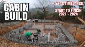 TIMELAPSE Cabin Build| Transform RAW LAND To A Beautiful HOME |Start To Finish 2024 Year In Review