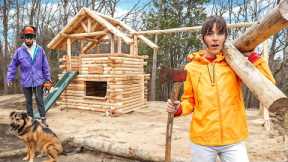 We Built a Tiny Log Cabin