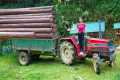 Wood Transport & Forest Cabin