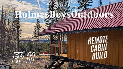 OFF GRID CABIN BUILD | Ep 11 | Emergency Wood Stove Install | Milling Loft Boards | Screened Porch