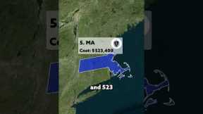 Most Expensive States To Buy a Home #shorts #housingmarket #usa #salary #democrat #republican