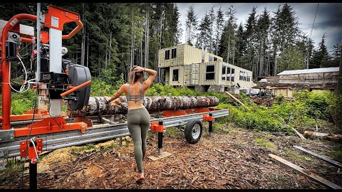 BUILDING a HUGE SHIPPING CONTAINER HOUSE | NEW SAWMILL, FREE LUMBER - I MAKE the MOST EXPENSIVE SALT