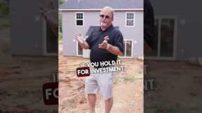 Building a duplex takes the same time but can be sold to an investor for a higher return.