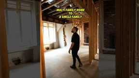 Multi family home to a single family home