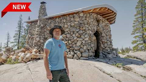 He Built This Entire Tiny House from Rocks from His Property