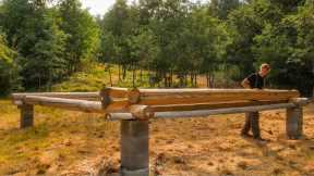 I'm Building an Rustic LOG CABIN Alone on my New Off Grid Land | EP20