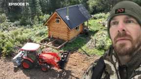 Bathroom Addition, Grading Driveway |EP71| Log Cabin Build on Off-Grid Homestead