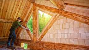 Making and Installing Handmade Windows and Wooden Shingles for My Log Cabin