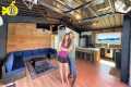 FINISHING Our Navy Barge Houseboat