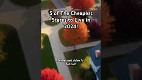 5 of The Cheapest States To Live In 2024! Home Prices and Cost of Living Ranked #usahomeprice #usa