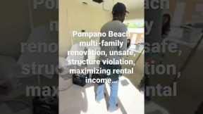 Multi-family renovation, unsafe, structure violation, maximizing #rentalproperty income