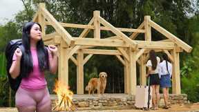 Full video: 185 days of building a wooden house by hand, reviving an abandoned plot of land