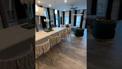 Brand new townhouse design 🌿#interior #interiordesign #transformation #livingroom #atlanta #design