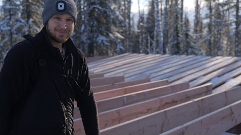 Winter Cabin Build in Remote Alaska | Finishing the Floor Joists