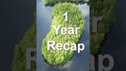 1 year of building a log cabin on an island #logcabin #island