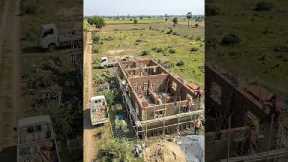 Village House Construction Transformation| From Empty Land to Beautiful Rural Home Full Building Pro