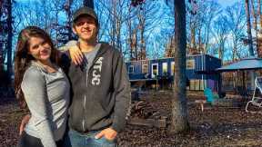 Couple Builds OFF GRID Container CABIN on RAW LAND With ZERO EXPERIENCE | Timelapse 
