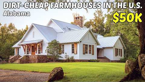10 Dirt Cheap Farmhouses in Alabama with Land! 🏡 Hidden Real Estate Goldmines!