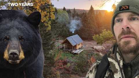 |TWO YEARS| Building a Log Cabin + Homestead in the Wild