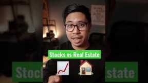 Real Estate vs. Stocks #realestate #investing #stocks