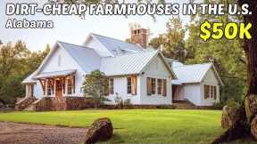 10 Dirt Cheap Farmhouses in Alabama with Land! 🏡 Hidden Real Estate Goldmines!