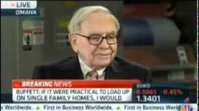 Warren Buffet commented about Single Family Homes Rental Properties on CNBC
